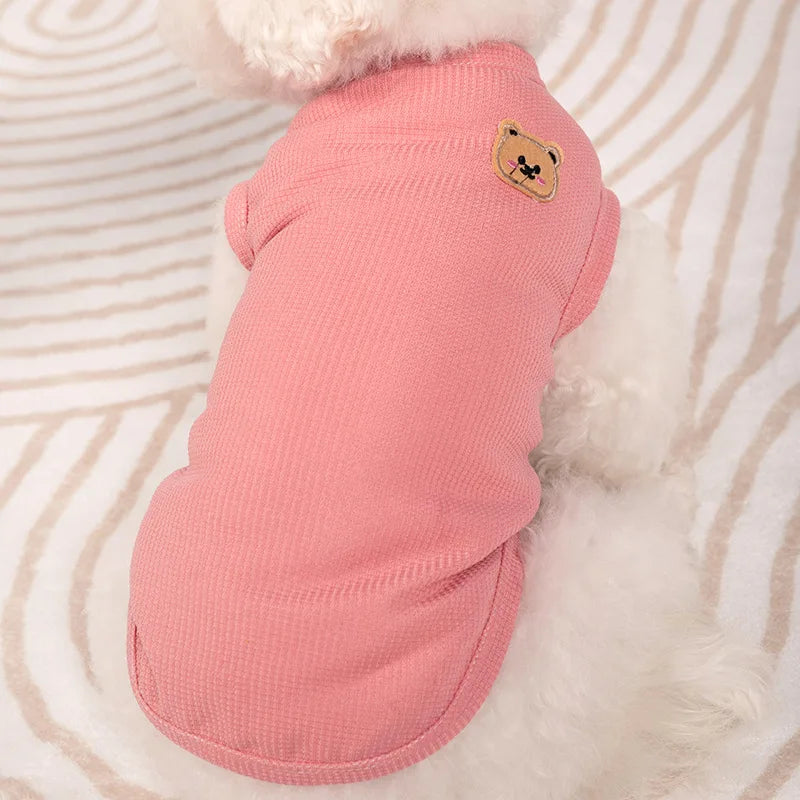 Dog Vest Pet Cat Clothing Four Colors Of Polyester Fabric